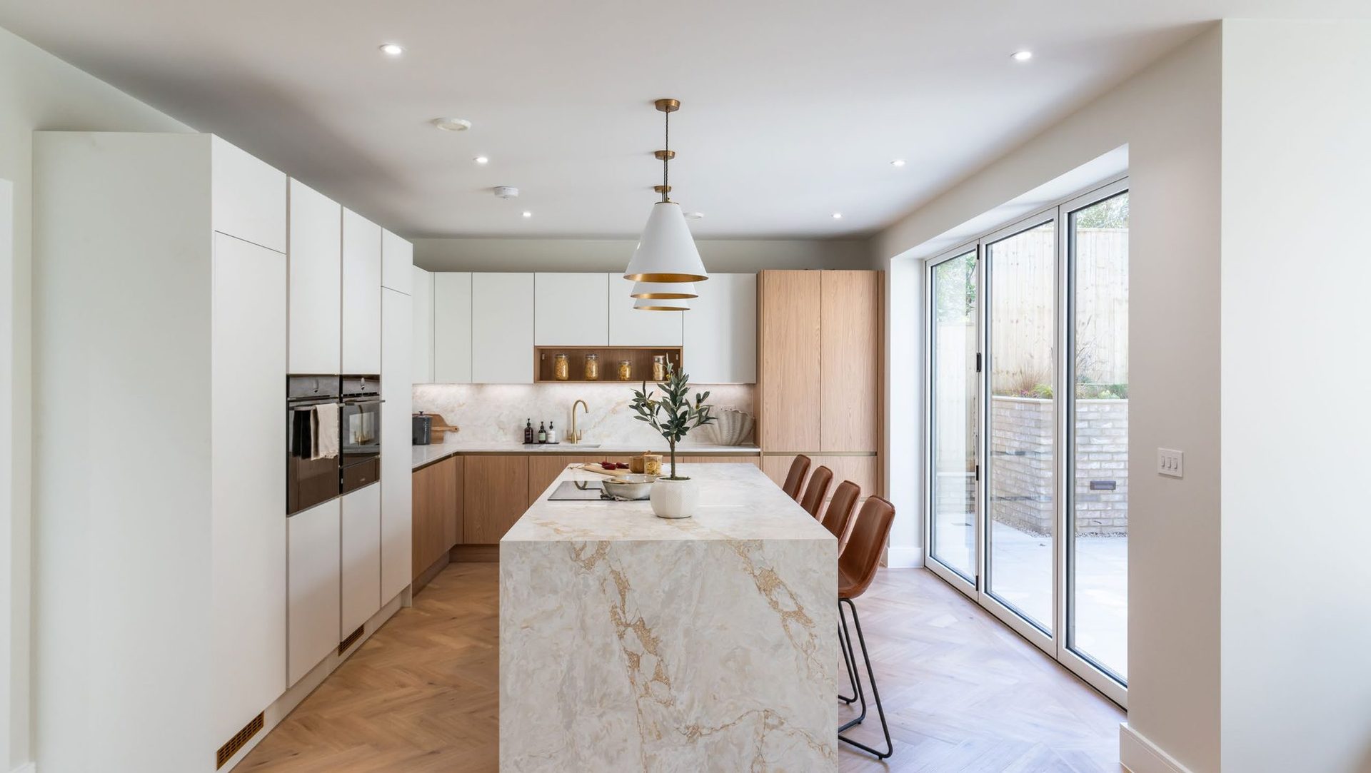 Kitchen with stone island